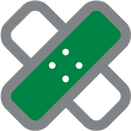 first aid and safety band aid icon