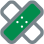 green band aid icon