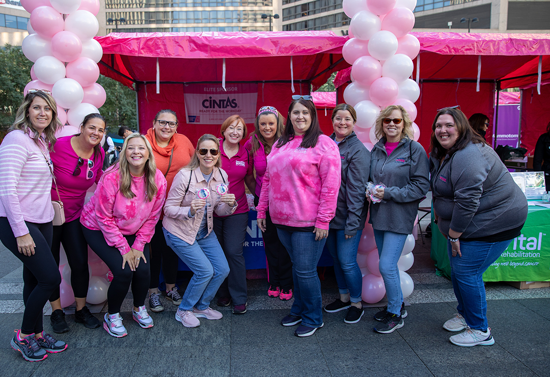 Paint Square Pink 2022 Event with Cintas Partners