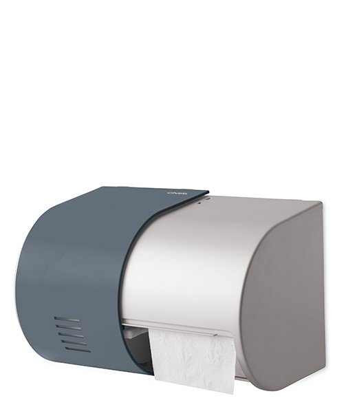 signature series toilet paper dispenser grey