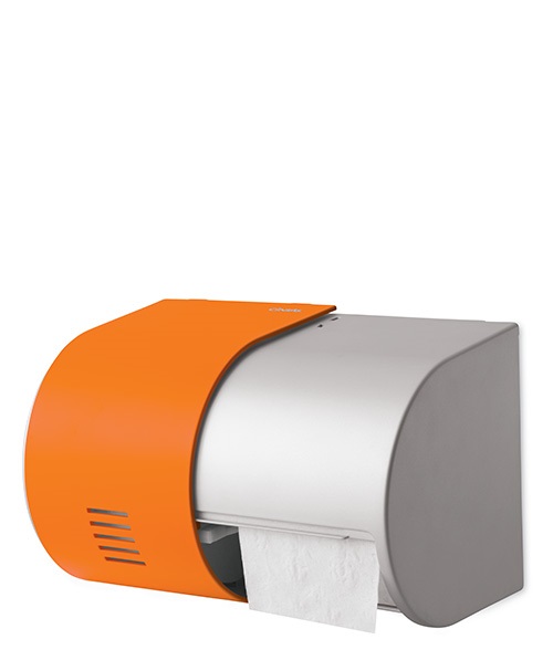 signature series toilet paper dispenser orange