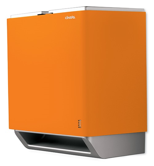 signature series automatic paper towel dispenser orange