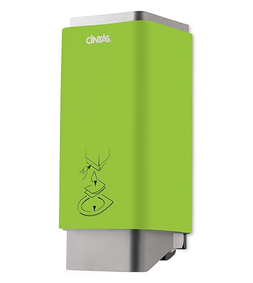 signature series toilet seat cleaner dispenser green