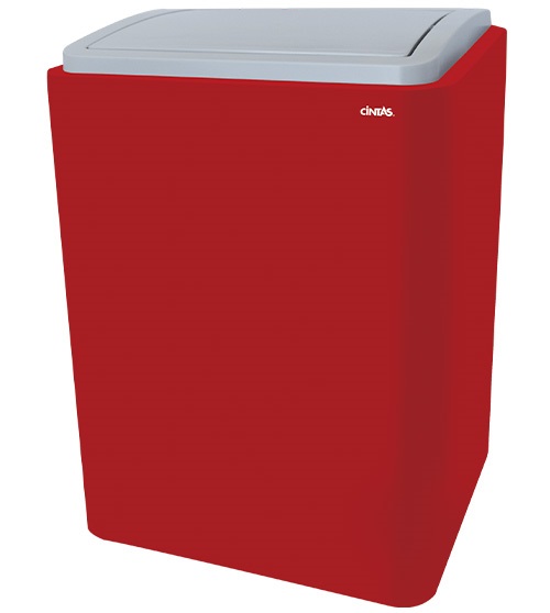 signature series trash can red