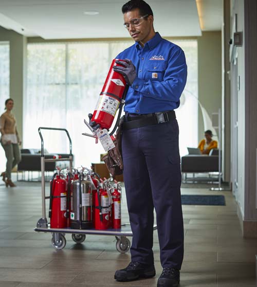 Commercial fire on sale extinguisher inspection