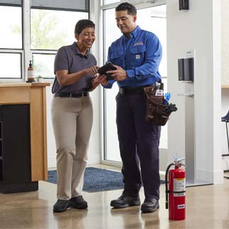 visual inspection of fire extinguisher